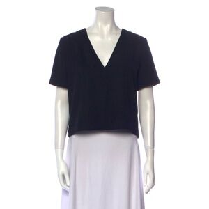 T by Alexander Wang Black V-Neck Women's Top